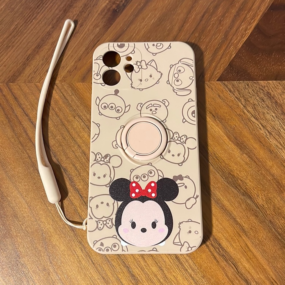 IPhone 12 phone case with magnetic ring holder stand